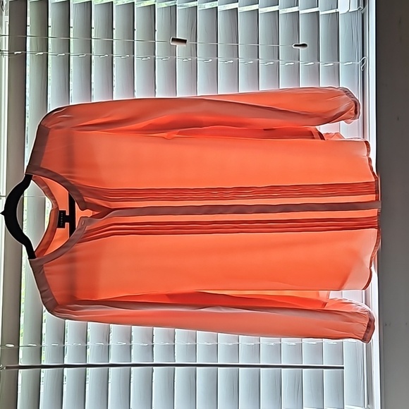 Torrid Pale Pink Georgette Pintuck Long Sleeve Flowy Blouse Size L/12 - Picture 7 of 14